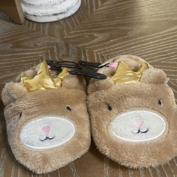 NEW! Toddler Infant Baby Girl Princess Teddy Bear Slippers - Picture 6 of 6